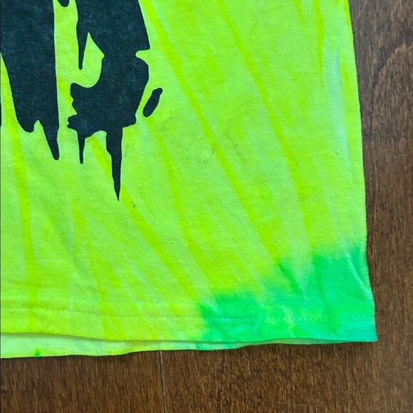 Attila Tie-Dye Green and Yellow Graphic Band T-Shirt, Size Medium, NWOT - Picture 5 of 7